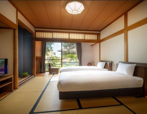 和室（シモンズシングルベッド２台）禁煙