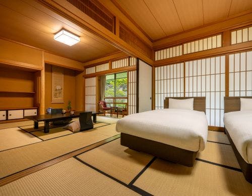 和室二間続き（シモンズシングルベッド２台）禁煙