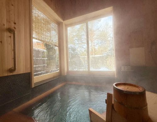 源泉かけ流し内風呂~囲炉裏リニューアル~