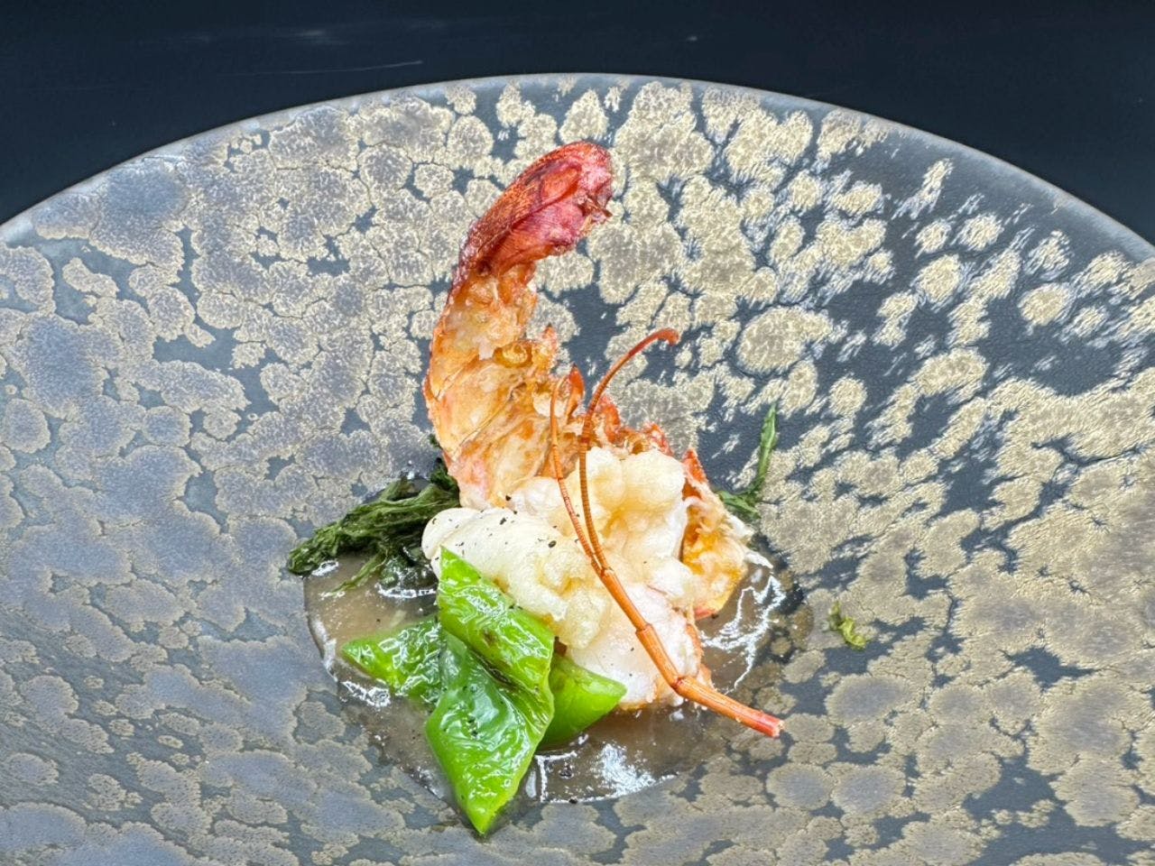 อาหารย่าง – กุ้งมังกรอิเสะราดซอสนัมบัง –