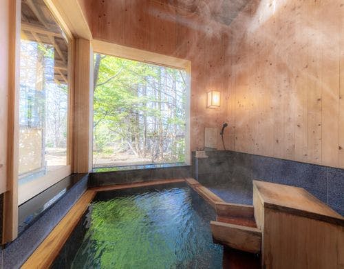 「離れ家特別室」暖炉の間 半露天風呂