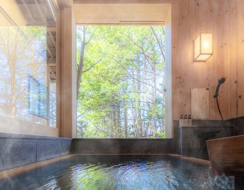 「離れ家特別室」暖炉の間 半露天風呂