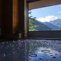 高濃度水素風呂より初秋の眺め