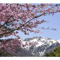 宿より谷川岳を眺める