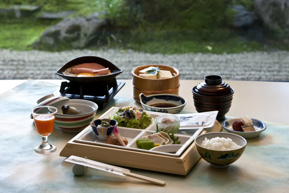川端の湯宿 滝亭 朝食一例