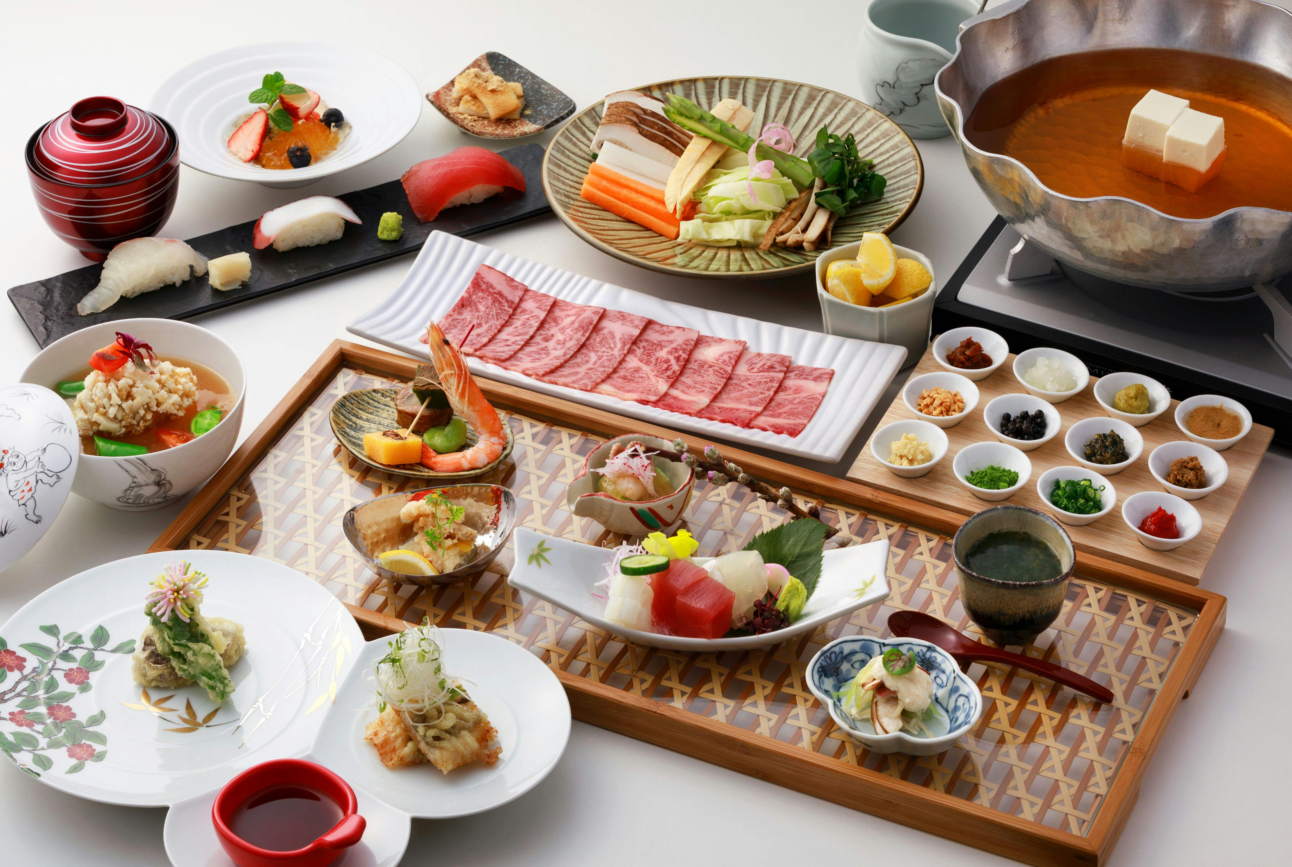 Dinner: Oita Wagyu Special Kaiseki (Sample Menu)