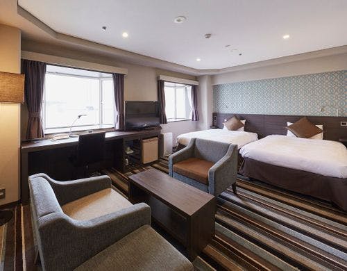 お部屋にミネラルウォーターを完備