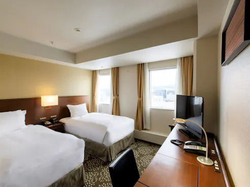 Kamar Twin Standar dengan Pemandangan Kastil