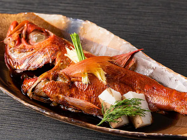 【料理グレードUP】朝獲れ金目鯛の姿煮が楽しめる<金目鯛の姿煮付>