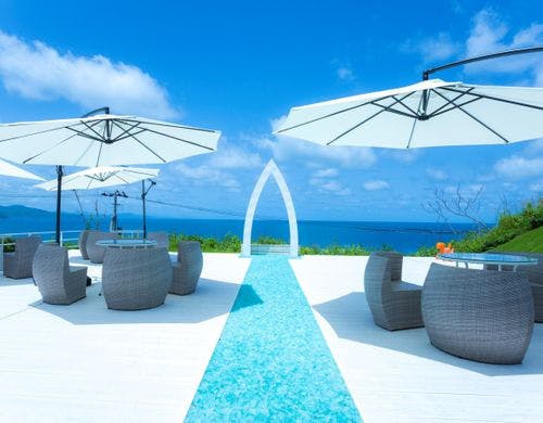 【間人テラス】絶景を望むカフェのテラス席