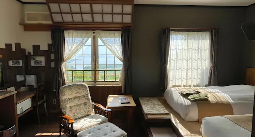 網走湖を望めるお部屋