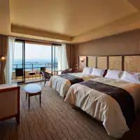 Bilik Twin dengan Pemandangan Laut dan Beranda 【Dilarang Merokok】