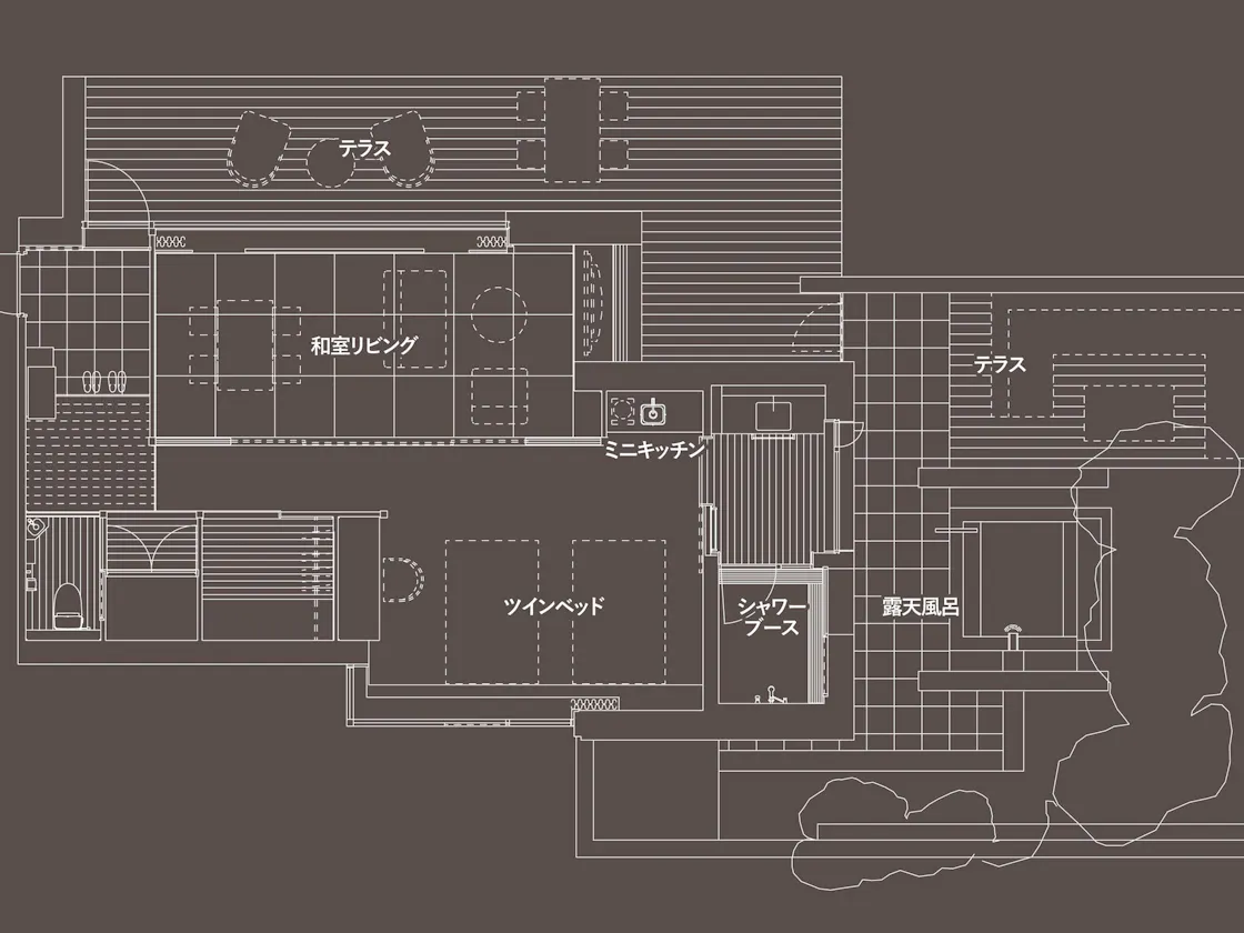 【ガーデンヴィラ】専有露天風呂付和洋室B