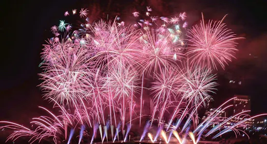 【熱海海上花火大会】お日にち限定!高台から花火を特等席で、お部屋で花火鑑賞(夕朝食付)