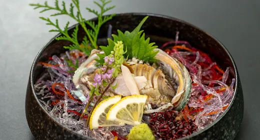 【アワビの刺身】伊豆の海の恵みを味わう「アワビの刺身付きプラン」(夕朝食付)