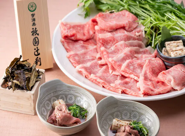 和牛しゃぶしゃぶ(一例)