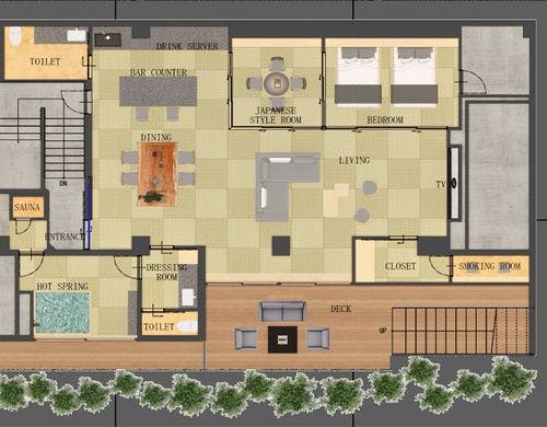 ロイヤルスイート平面図