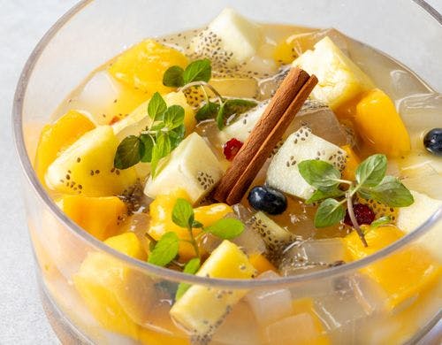 朝食ビュッフェ　マチェドニアフルーツ