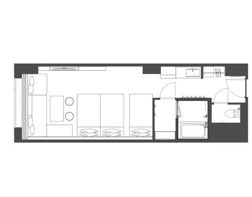 スーペリアトリプル ギリシャブルー (平面図)