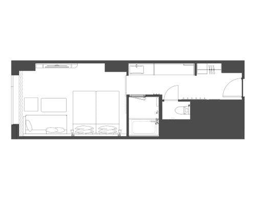 スタンダードツイン インディアンジャスミン (平面図)