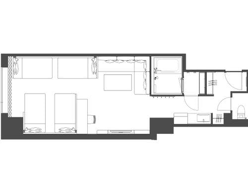 デラックスフォース アジアンエメラルド (平面図)