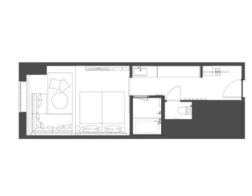 アラビアン スタンダード ツイン (平面図)