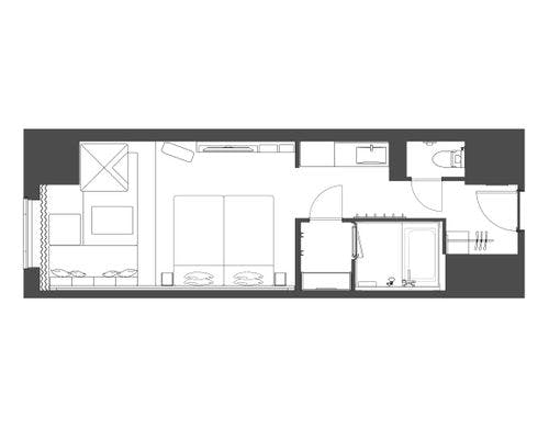 サファリ スーペリア ツイン (平面図)