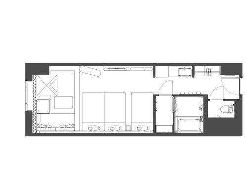 サファリ スーペリア トリプル (平面図)