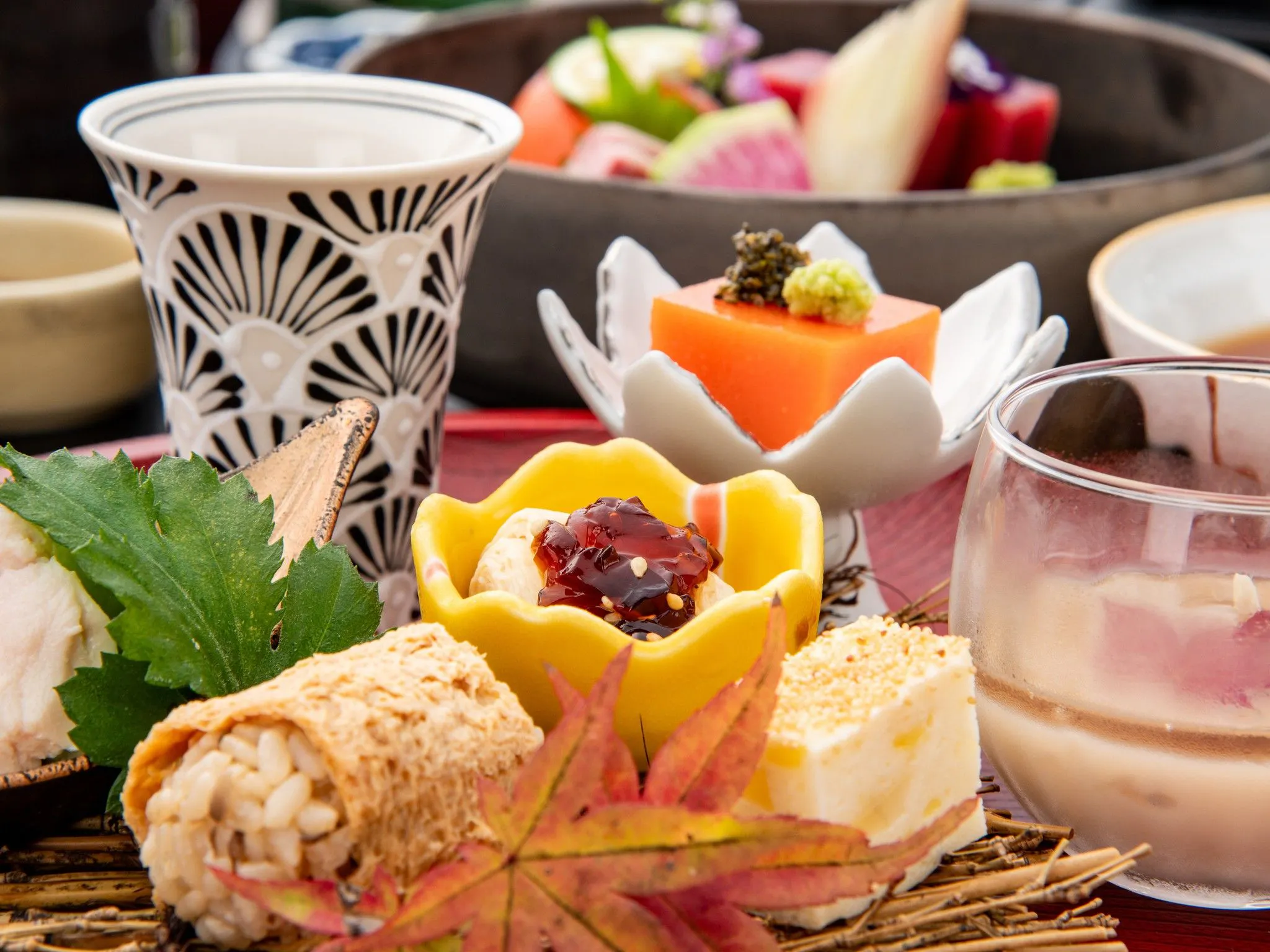 お席へご用意するお料理の一例