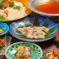 Hidangan kaiseki istimewa berasaskan ikan hamo sepenuhnya※Gambar adalah untuk tujuan ilustrasi sahaja