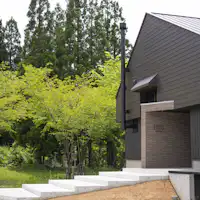 白山の麓、白峰の山々に囲まれるレストラン