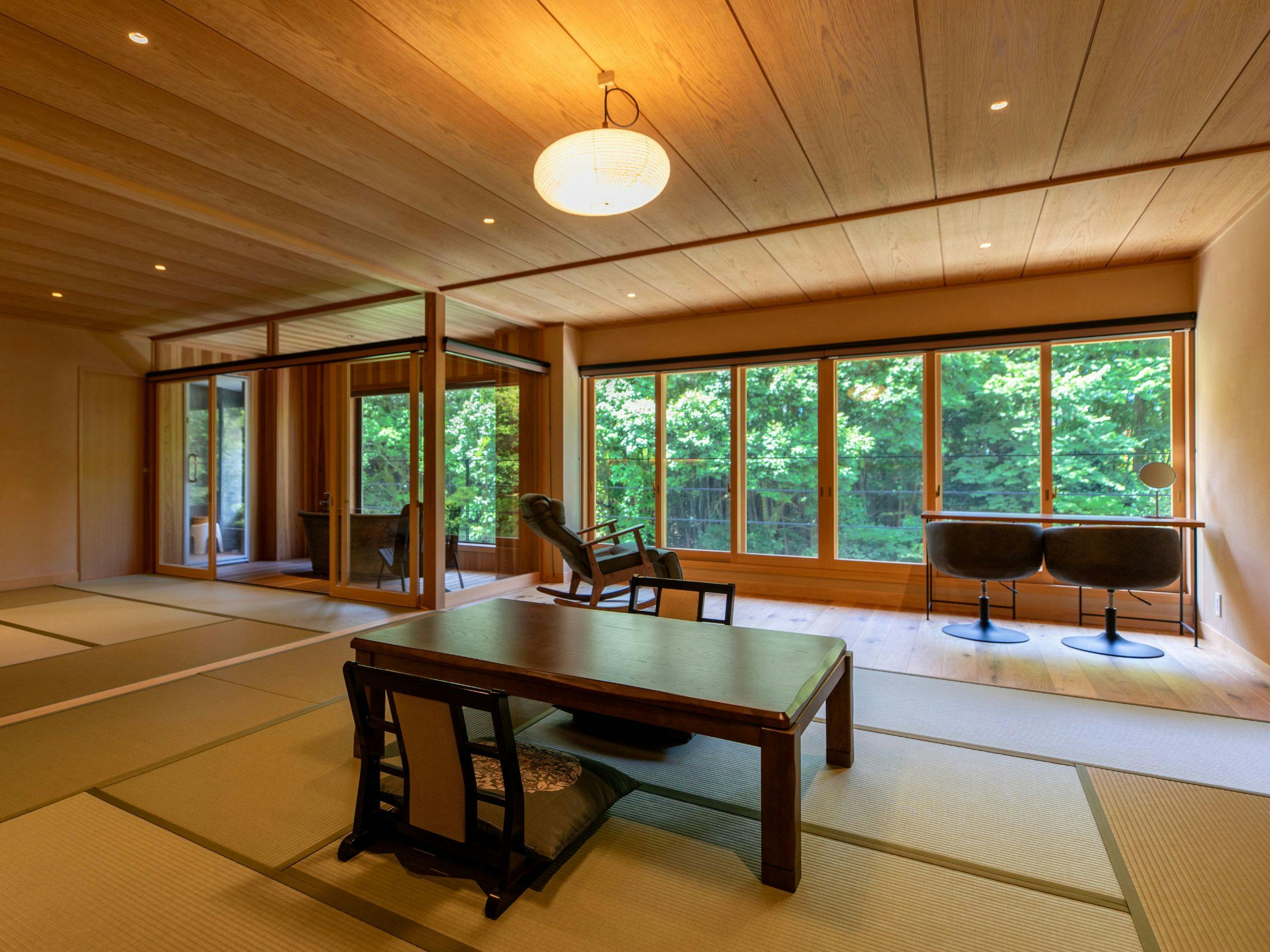 露天風呂付き客室＜川の音＞