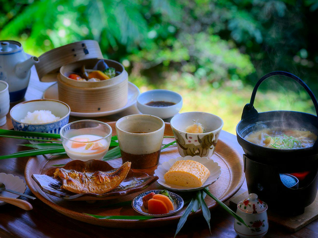 【朝食】郷土の味・だんご汁付き和定食