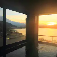 【最上階展望風呂】女性の内湯・河口湖温泉