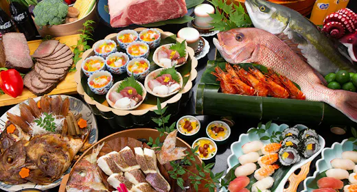 姉妹館鳴門グランドで味わう!阿波の幸プレミアムバイキングプラン【夕食ソフトドリンク飲み放題付き】