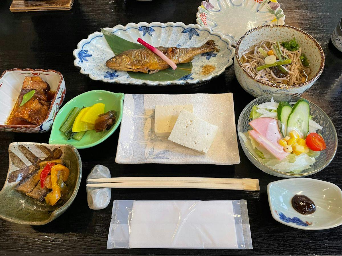 【夕食】2日間煮込んだヒメマスの甘露煮