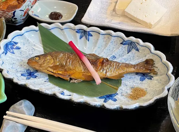 【夕食】2日間煮込んだヒメマスの甘露煮