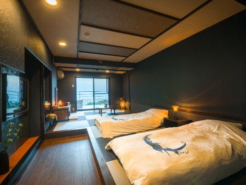 露天風呂付客室【月昇宮】一例（黒）