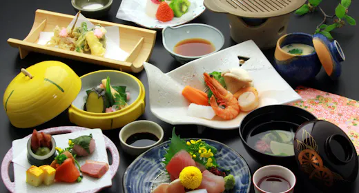 【直前割】鳥取の恵み|山海会席料理 山と海の幸が織りなす絶妙なハーモニー<地元の特産品を堪能>