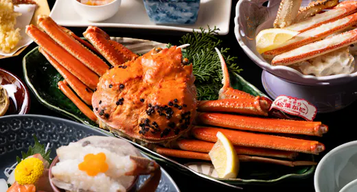 【2杯分|松葉ガニ極上体験】冬の味覚の極み ブランド松葉ガニ<贅沢カニ三昧プラン>|一泊二食