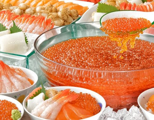 オリジナル海鮮丼が作れる！