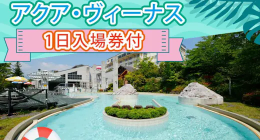<プール利用券付>屋外温泉プール「アクアヴィーナス」の1日利用券付プラン<お食事はバイキング>