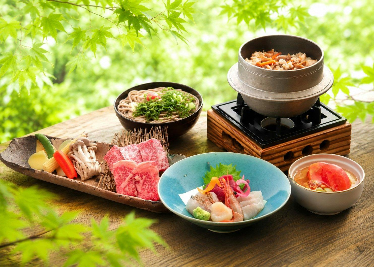 旬を味わう、玉峰山荘おすすめの会席