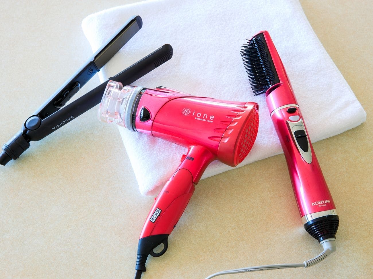 貸出　ドライヤー・ヘアーアイロン