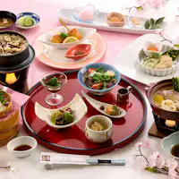 【ชุดอาหารไคเซกิฤดูใบไม้ผลิบานสะพรั่ง】