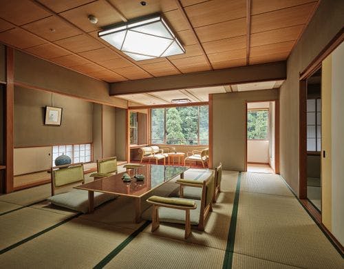 露天風呂付き和室：源泉かけ流し