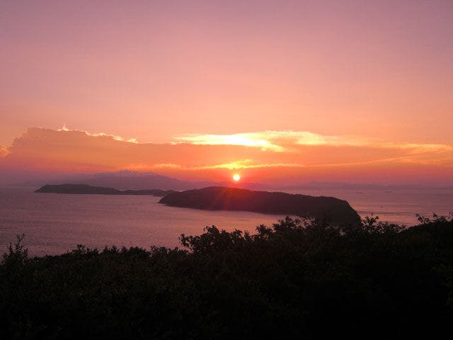 友ヶ島に沈む夕日