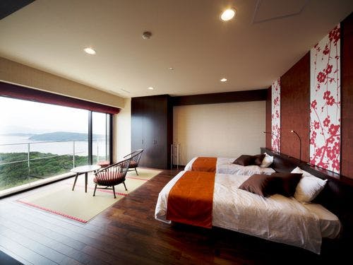 プレミアム和洋室のジャグジーです。