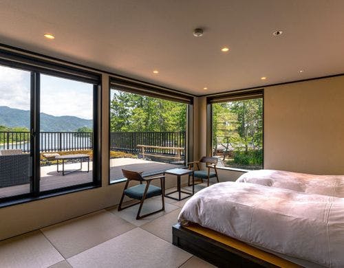 展望テラス付 和のベッドルーム