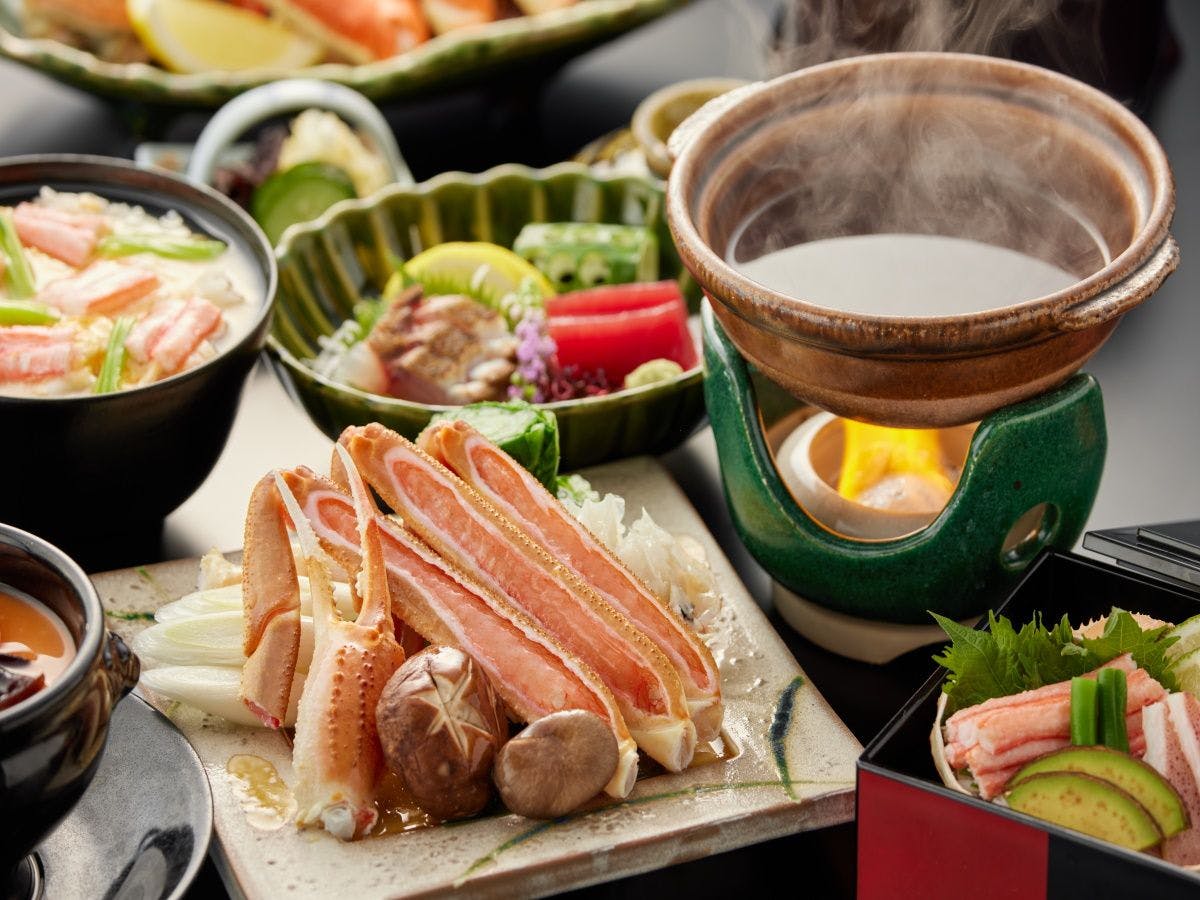 【夕食／特選蟹会席】蟹鍋　※一例